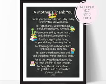 Mothers thank you | Etsy