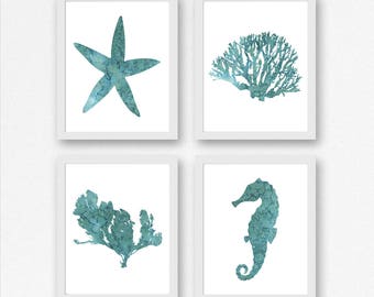 Marine life prints | Etsy