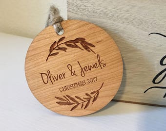 Couples Ornament | Christmas Ornaments | Personalized Christmas Ornaments | Wedding Ornament | Personalized Ornament | Family Ornaments