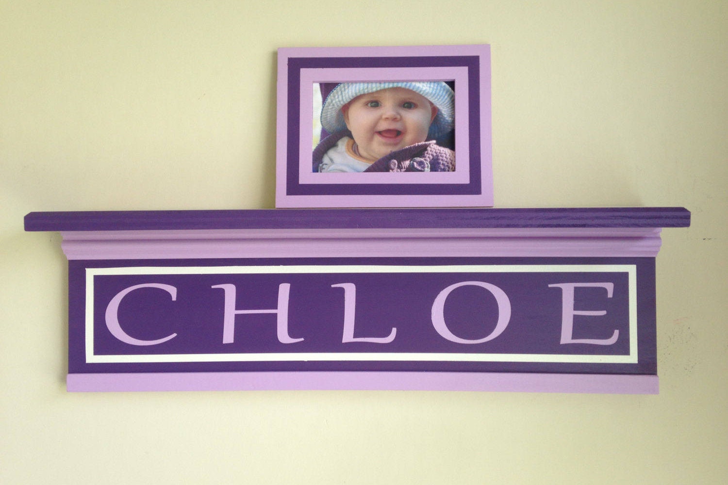 Personalized nursery wall shelf/child's name shelf/custom