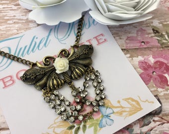 Victorian Dragonfly Necklace