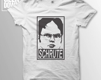 Dwight Schrute *The Office* *Obey* t-shirt tee // funny t-shirts / t-shirt funny / Schrute Farms / Dunder Mifflin / Michael Scott