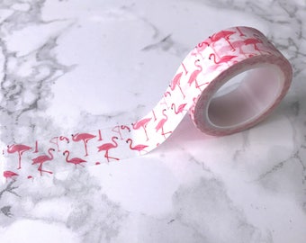 Flamingo Washi Tape // Decorative Paper Masking Drafter Planner Scrapbooking Tape