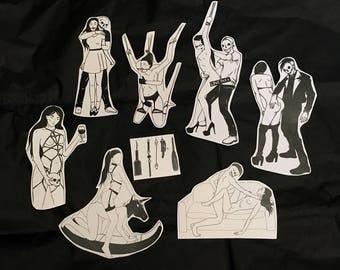 ON SALE Love Obey / BDSM Kink Fetish Sex Stickers / Sticker Pack