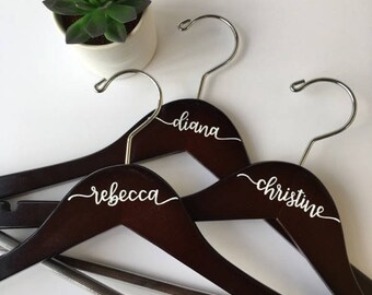 Bridesmaid Hanger | Wedding Hanger | Bride Hanger | Custom Hanger | Bridesmaid Gift | Wedding Decor | Bride Tribe | Personalized