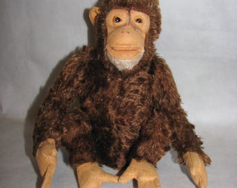 stuffed chimpanzee vintage