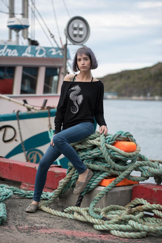 Seahorse flowy long sleeve top