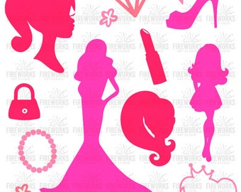 Barbie SVG - Barbie Silhouette - DIY Barbie - Cutting Files for Electronic Cutting Machines – svg eps dxf png and jpg