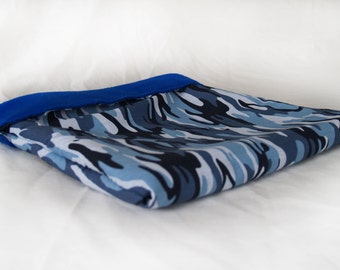 Blue Camouflage Cuddle Sack Bonding Pouch for Bearded Dragon Leopard Gecko Rat Guinea Pig Pygmy Hedgehog