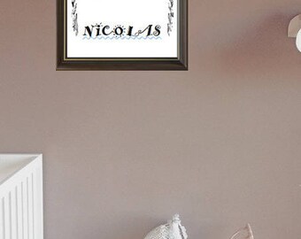 Poster/Print name nursery baby