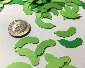 Pickle Die Cut Confetti - 225 pieces - FREE SHIPPING