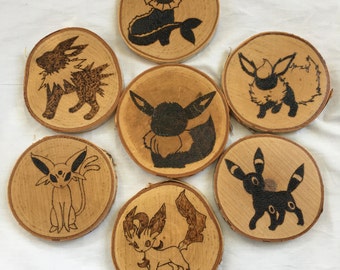 Pokemon Coasters | Eevee and Eeveelution | Jolteon Flareon Vaporeon Espeon Umbreon Leafeon