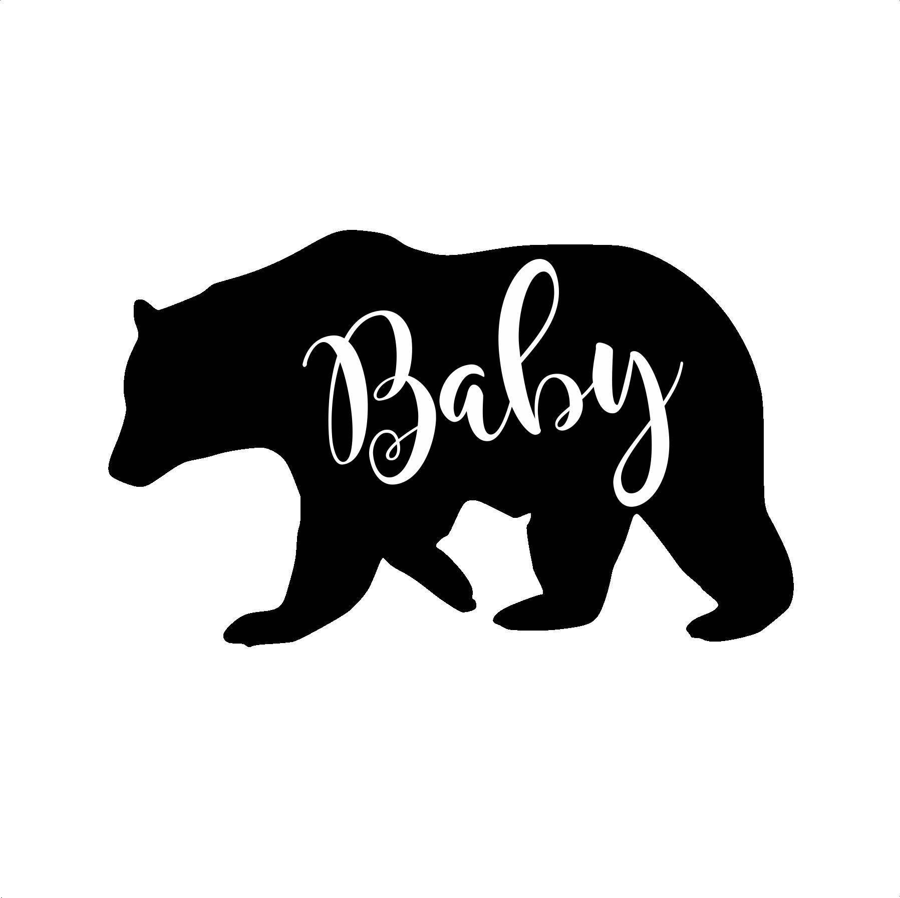 Baby Bear IRON ON Transfer Decal Heat Transfer Vinyl Baby Bear