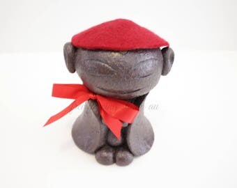 Buddha, a handmade happy buddha, Jizo statue, love, peace, spiritual growth, support gift for women, children and those who travel.