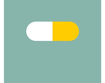 Poster French - "Basking pill"