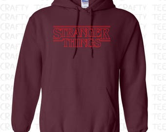 stranger things logo sweatshirt