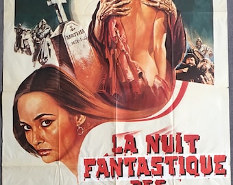 French movie poster La Nuit fantastique des morts-vivants (Le notti erotiche dei morti vivent) Joe D'Amato Joe 1988