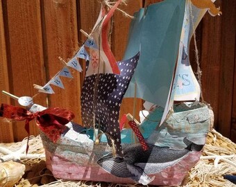 Paper Mache Ship-Welcome Ship