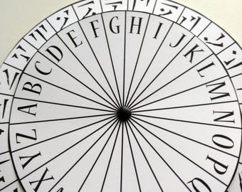 Spy Decoder Cipher Wheel Printable Secret Agent Coded