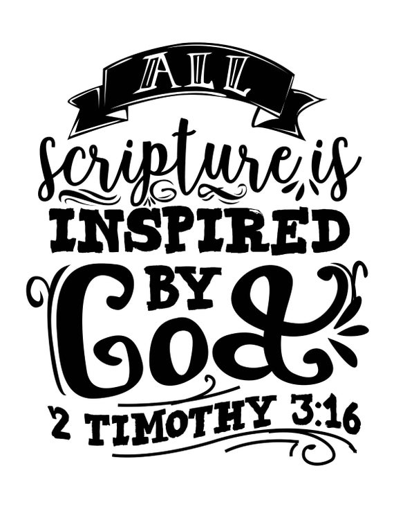 Calligraphy / Lettering Practice Bible Verse All scripture