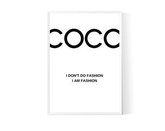 Coco chanel poster | Etsy