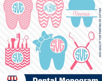 Dental, dental monogram, dental SVG, dentist tooth, SVG file,cuttable design,screen printing,silhouette, #016-svg