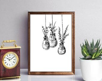 Plant wall decor | Etsy