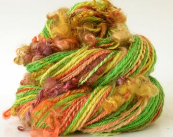 Handspun Yarn - BFL Hand Spun Art Yarn - BFL Yarn- 3.5oz - 160yd - 14WPI