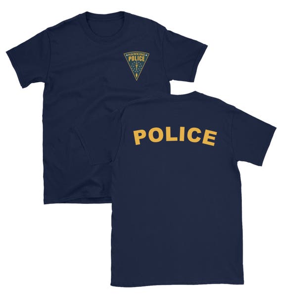 hawkins police department t shirt