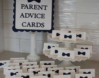 Bow Tie Baby Shower Advice Cards, Littleman, You Pick The Colors, Oh Boy, Lil Man, Bowtie Baby Shower, Little Man,