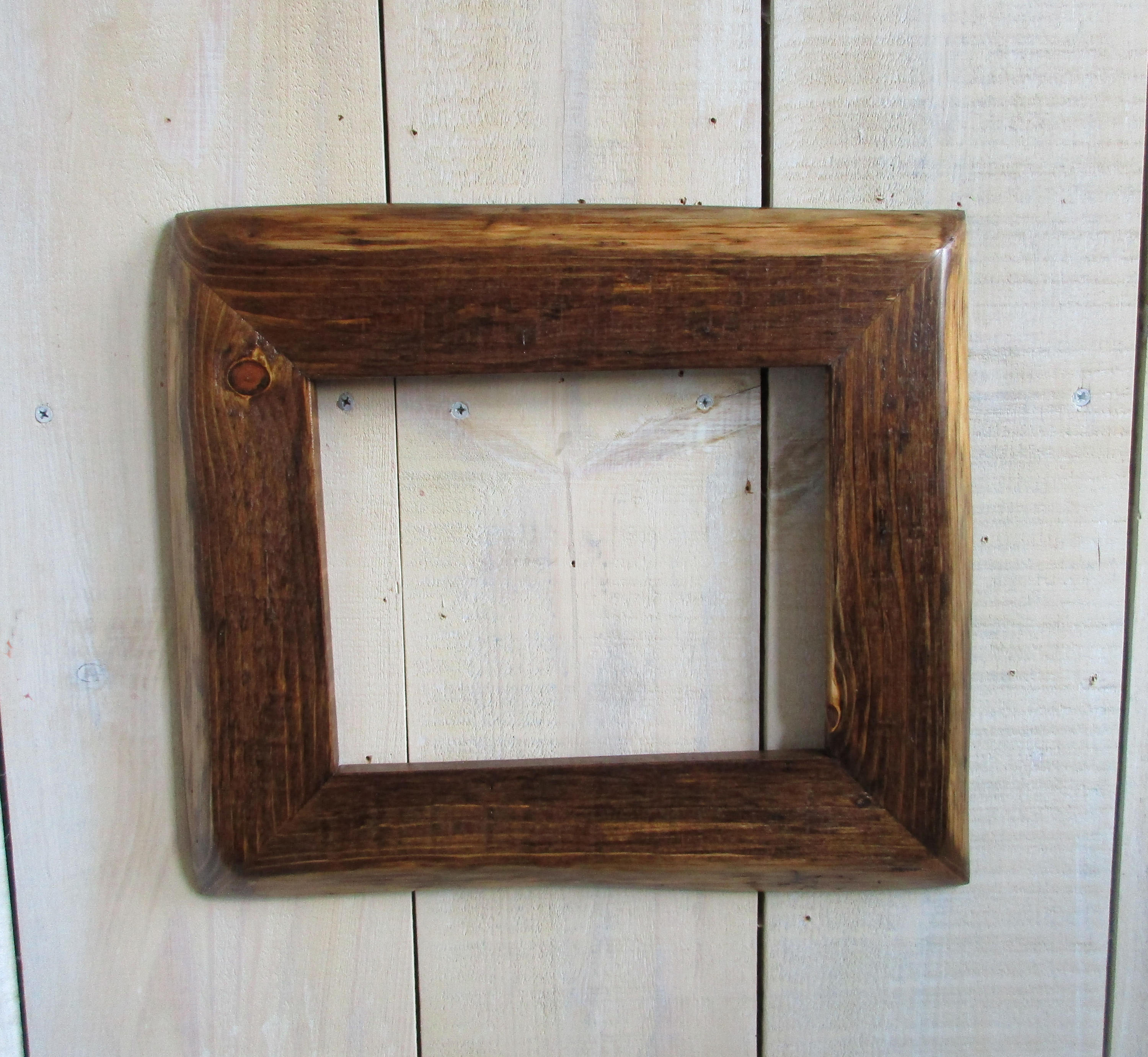 8x10 Live Edge Frame Handmade Rustic Wood Frame Live Edge