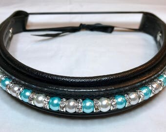 Cob Size Beaded Browband - Fully custom with interchangeable beads