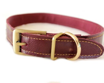 Leather dog collar , Custom dog collar , Strong dog collar , Hand tooled dog collar , Dog collar leather, Dog lover gift, Gift dog collar