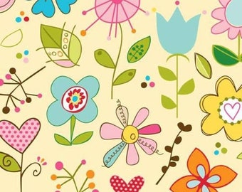 Sunny Happy Skies Yellow, Smooth Minky, Fat Half (30x36) or 1 Yard, Riley Blake