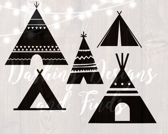 DIGITAL DOWNLOAD teepee - teepee svg - teepee tent - teepee clipart - tribal svg - native - wild svg - tent svg - png files - cut files