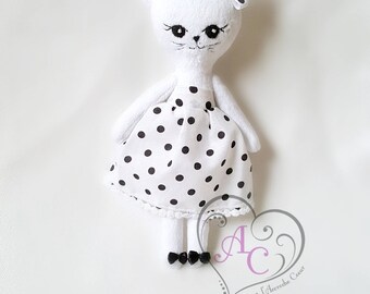 Cat doll, plush cat, cat doll, minky doll, plush doll, plush cat, doll dress up