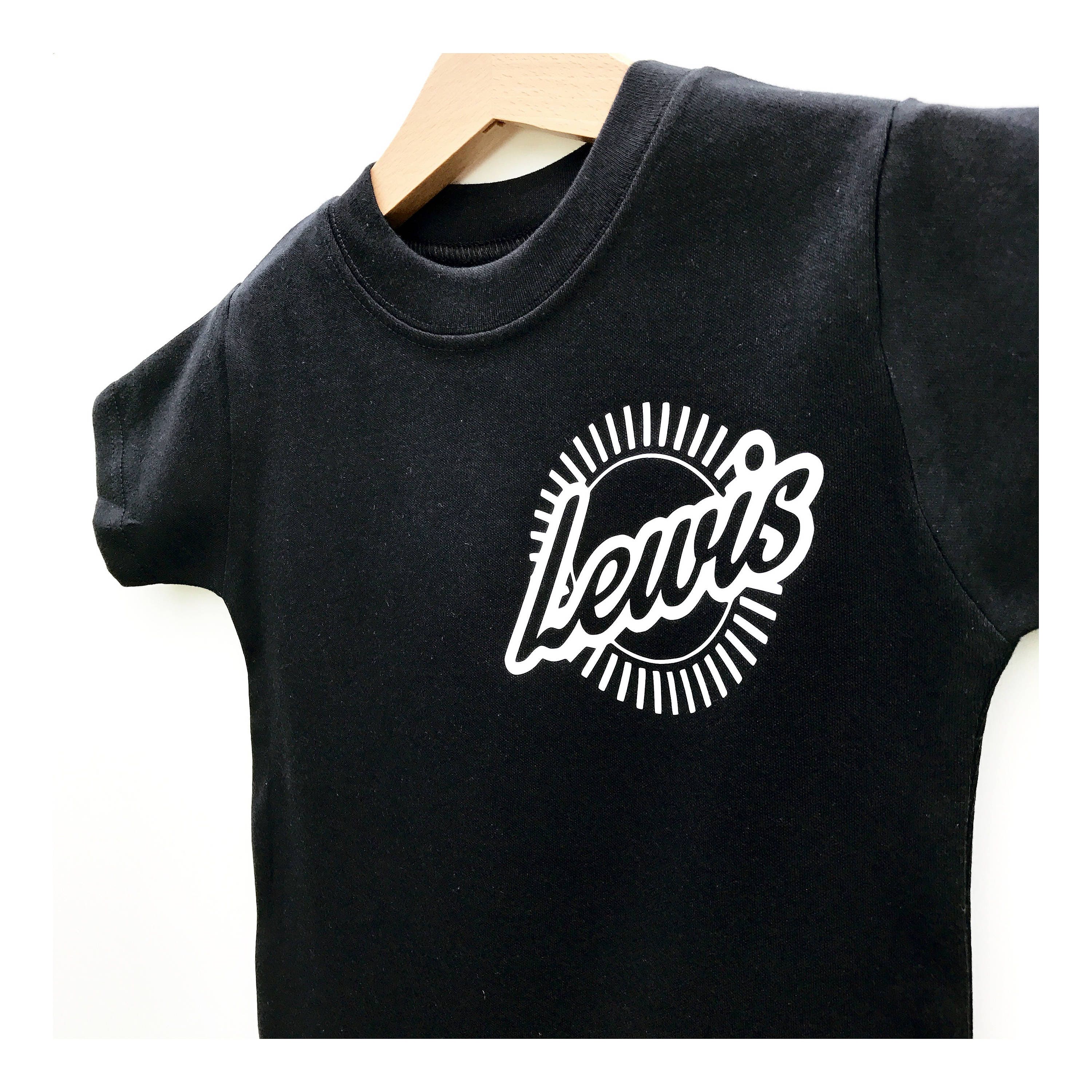 Kids Name Pocket Print T Shirt Custom Kids Tshirt Kids Name Shirt