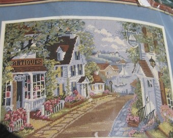 Needlepoint Kit,Vintage Needlepoint Kit.Elsa Williams,Harbor Village