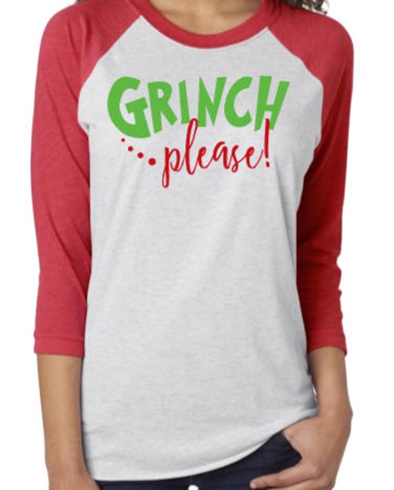 grinch raglan shirt