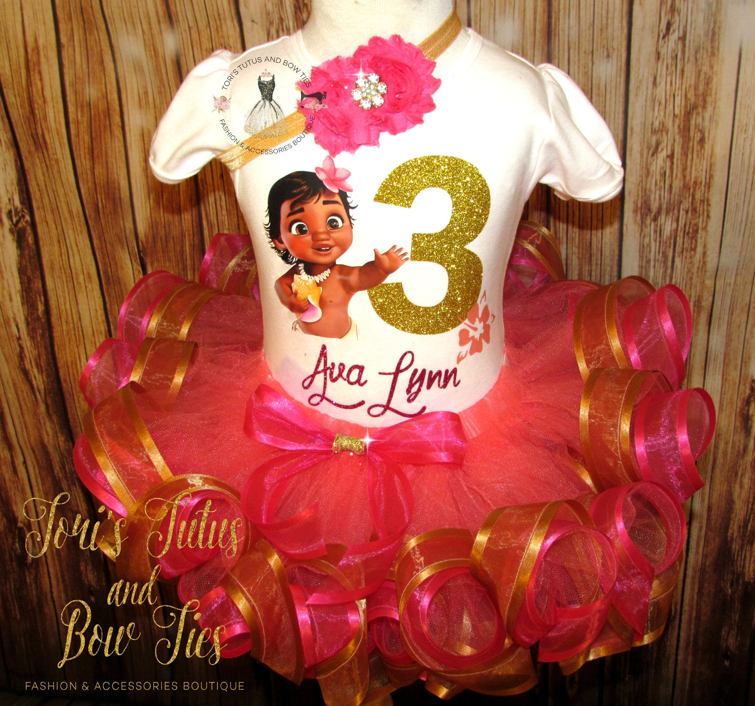 baby moana birthday outfit