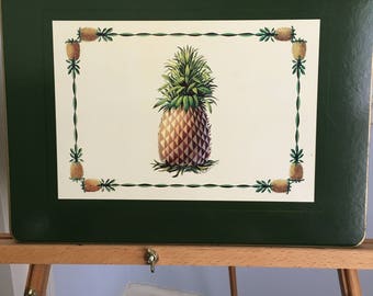 Vintage Pineapple Placemats: Welcome and Hospitality!