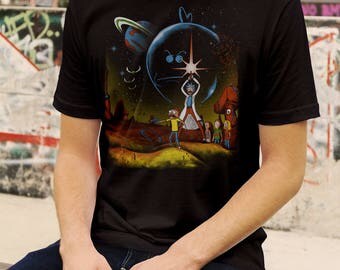 Multiverse Wars | Rick & Morty Inspired Geek Art | T-Shirt | Shirt | Meeseeks | Tee | Star Wars