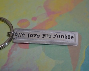 Personalized Keychain, Custom Keychain, Metal Stamped Keychain, Handstamped Keychain, Personalized Teacher Gift, Personalized Graduation.