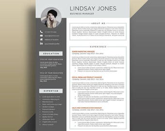 Resume Template, Modern Resume Template, Professional Resume Template, Creative Resume Template. Professional CV Template, Resume With Photo
