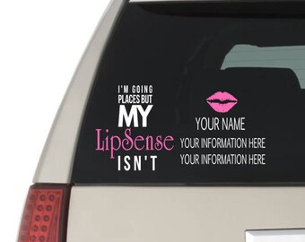 Customized Lipsense Decal Window Laptop Sticker