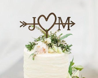 Rustic Wedding Arrow Cake Topper Rustic Wedding Arrow Cake Topper