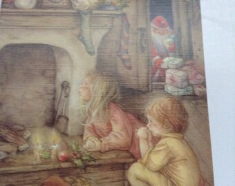 Vintage Lisi Martin Christmas card unused+env