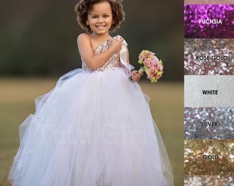 Ivory Blush Flower Girl Dress
