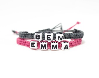 His and Hers bracelets | Couples bracelet | Personalised Bracelet | Initial bracelets | Custom name bracelet | Friendship bracelet | Lett