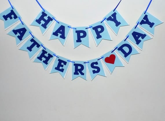 Happy Fathers Day Banner Happy Fathers Day Party Decoration